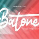 Batone Font Poster 1