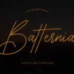 Batternia Font Poster 1