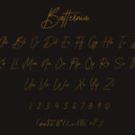 Batternia Font Poster 5