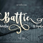 Battic Font Poster 1