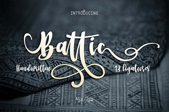 Battic Font Poster 1