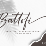 Battofi Font Poster 1