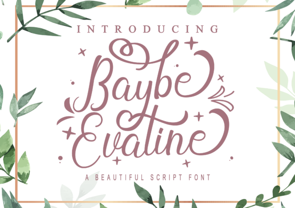 Baybe Evaline Font Poster 1