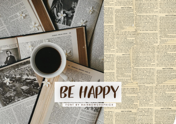 Be Happy Font Poster 1