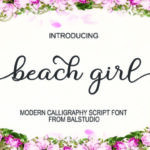 Beach Girl Font Poster 1