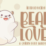 Bear Loved Font Poster 1