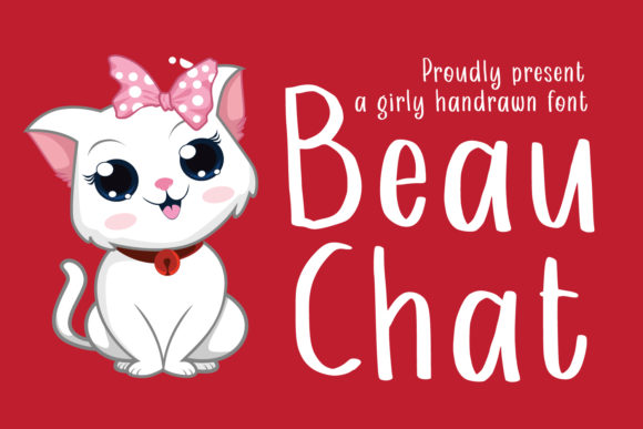 Beau Chat Font Poster 1