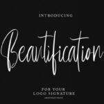 Beautification Font Poster 1