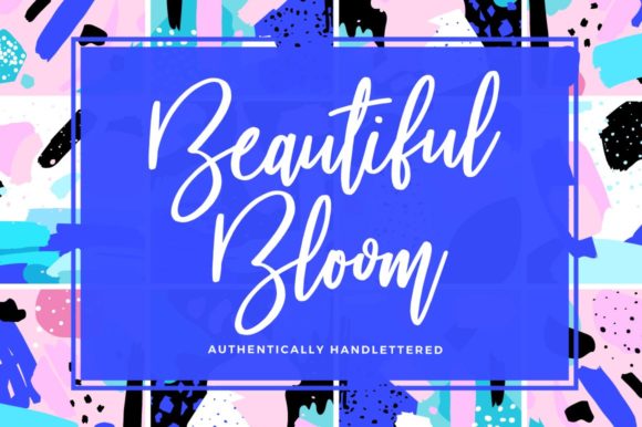 Beautiful Bloom Font Poster 1
