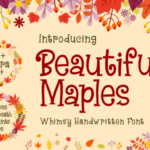 Beautiful Maples Font Poster 1