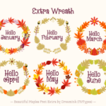 Beautiful Maples Font Poster 8