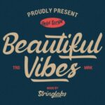 Beautiful Vibes Font Poster 1