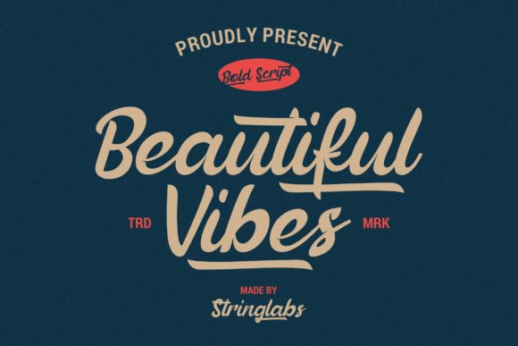 Beautiful Vibes Font Poster 1