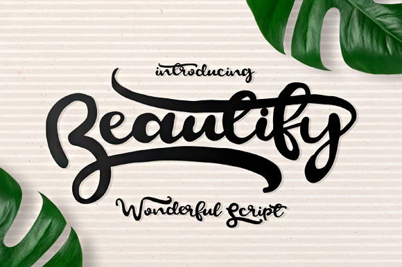 Beautify Script Font Poster 1