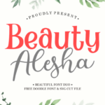 Beauty Alesha Font Poster 1