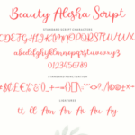 Beauty Alesha Font Poster 2
