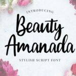 Beauty Amanda Font Poster 1