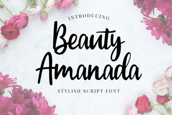 Beauty Amanda Font Beauty Amanda Font Poster 1