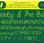 Beauty and the Best Font Poster 1