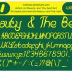 Beauty and the Best Font Poster 2