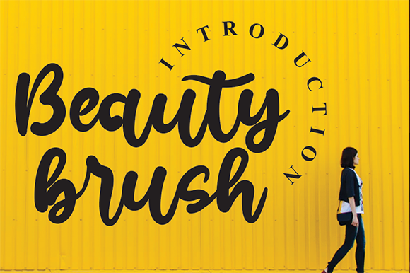 Beauty Brush Font Poster 1