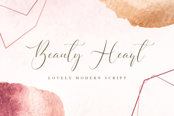 Beauty Heart Font Poster 1