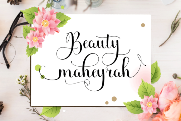 Beauty Maheyrah Font Poster 1