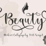 Beauty Script Font Poster 1
