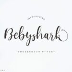 Bebyshark Font Poster 1