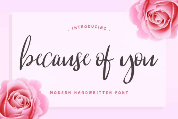 Because of You Font Poster 1