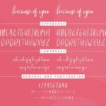 Because of You Font Poster 5