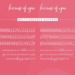 Because of You Font Poster 8