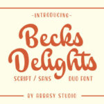 Becks Delights Font Poster 1