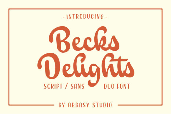 Becks Delights Font Poster 1