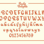 Becks Delights Font Poster 4