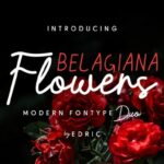 Belagiana Flowers Duo Font Poster 1