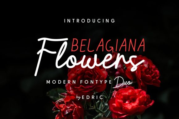 Belagiana Flowers Duo Font Poster 1