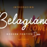 Belagiana Flowers Duo Font Poster 2