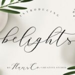 Belights Font Poster 1
