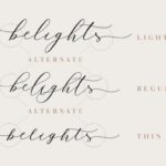 Belights Font Poster 7