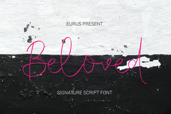 Beloved Font Poster 1