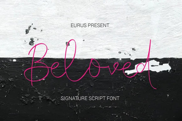 Beloved Font Beloved Font Poster 1