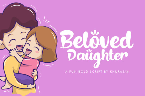 Beloved Daughter Font Poster 1