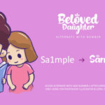 Beloved Daughter Font Poster 5