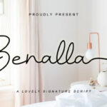 Benalla Font Poster 1