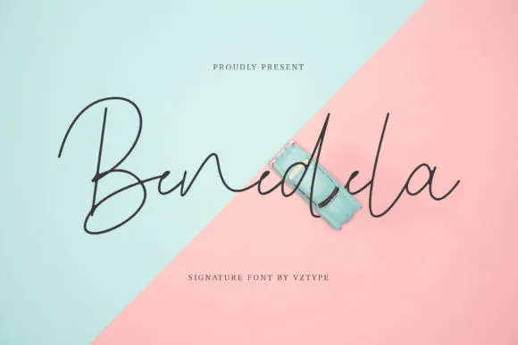 Benedela Font Benedela Font Poster 1
