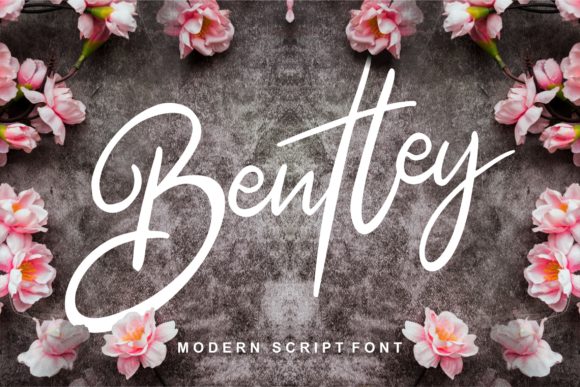 Bentley Font Poster 1