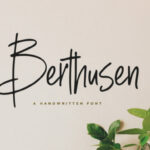 Berthusen Font Poster 1