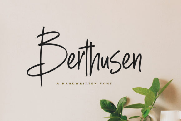 Berthusen Font Poster 1