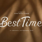 Best Time Font Poster 1